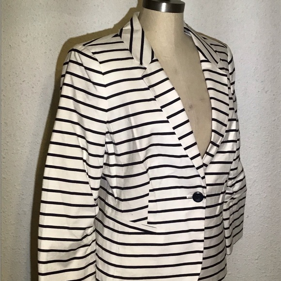 The Limited womens striped blazer size large - Picture 3 of 8